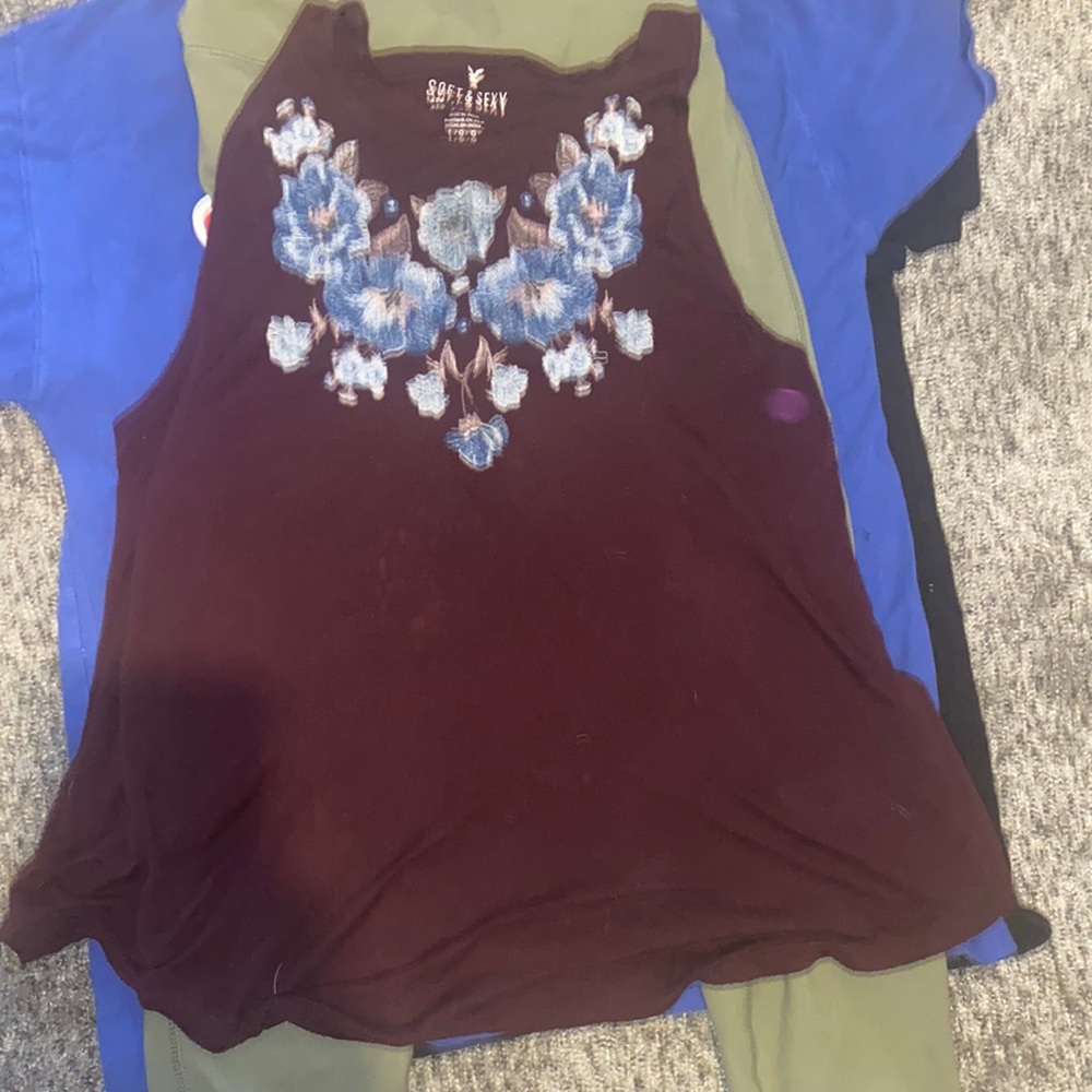 Embroidered American Eagle Tank Top